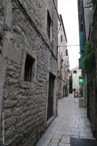 narrow street in old town