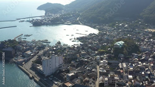 空撮　鞆の浦　瀬戸内