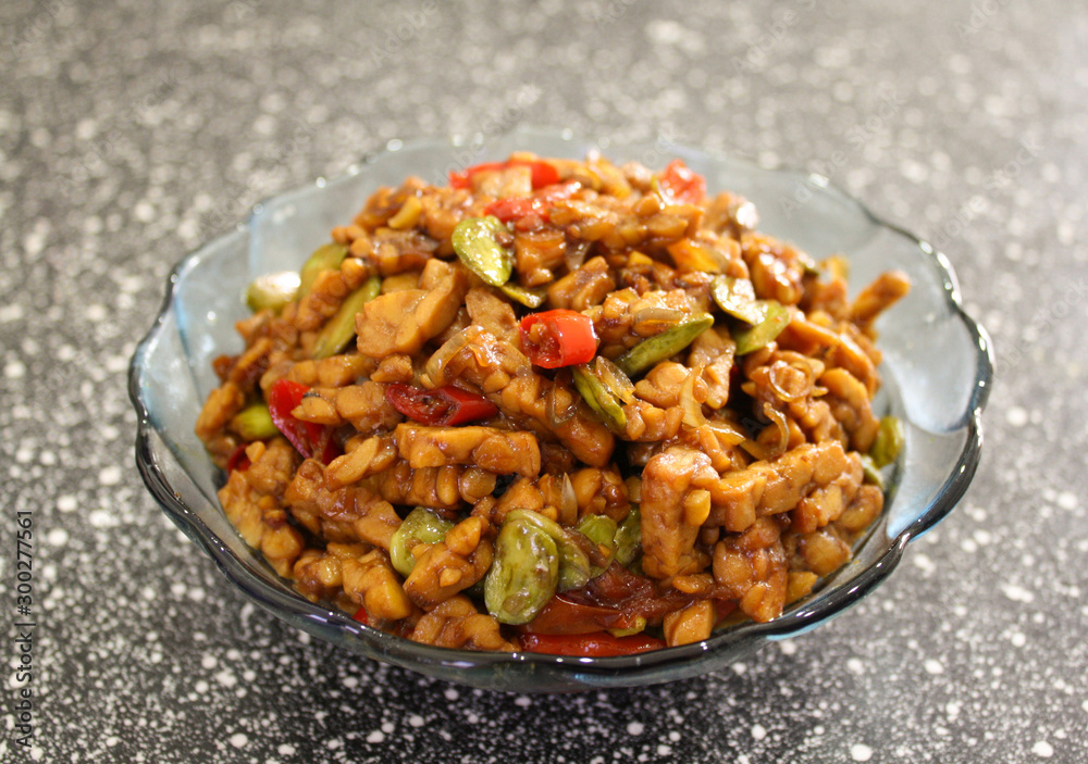 Homemade Indonesian Traditional Food With Tempe Homemade Indonesian Traditional Food With Tempe