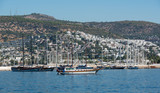 Charteryachten im Hafen von Bodrum auf der Insel Türkei