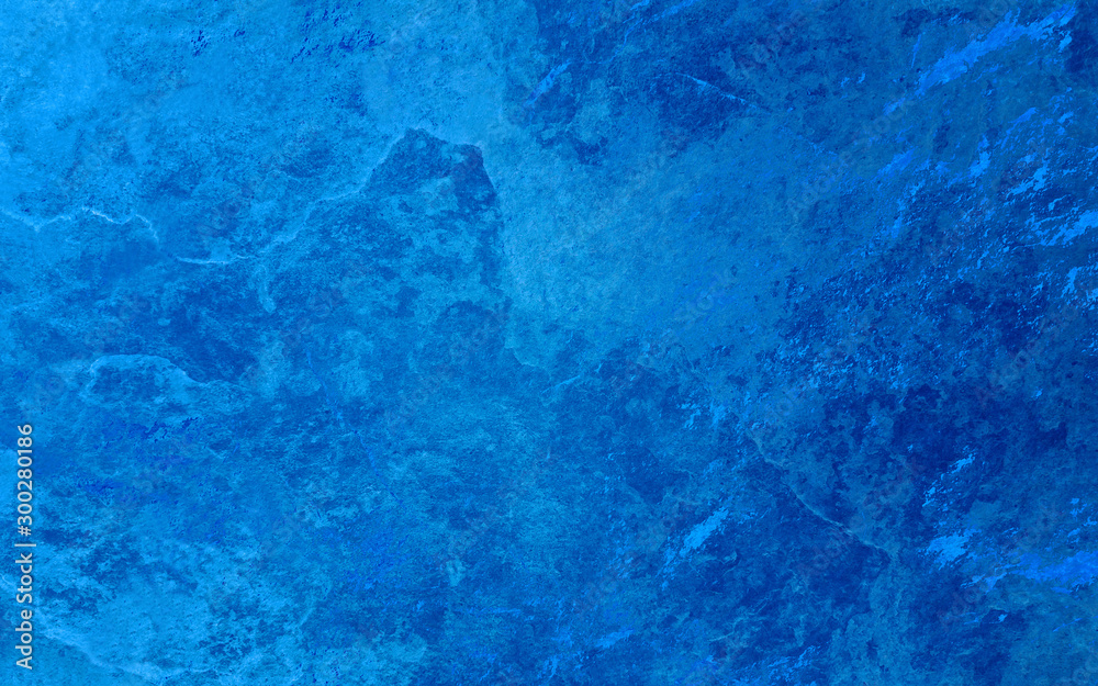 blue background with vintage grunge texture, old textured stone or rock wall 