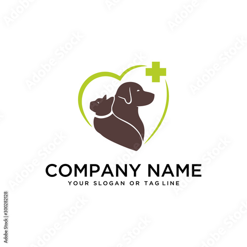creative logo design Dog and Cat vector template