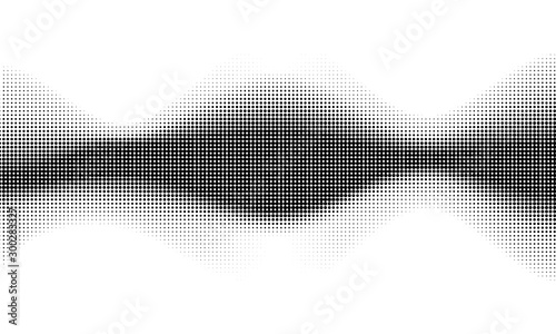 Creative wave design in halftone style.