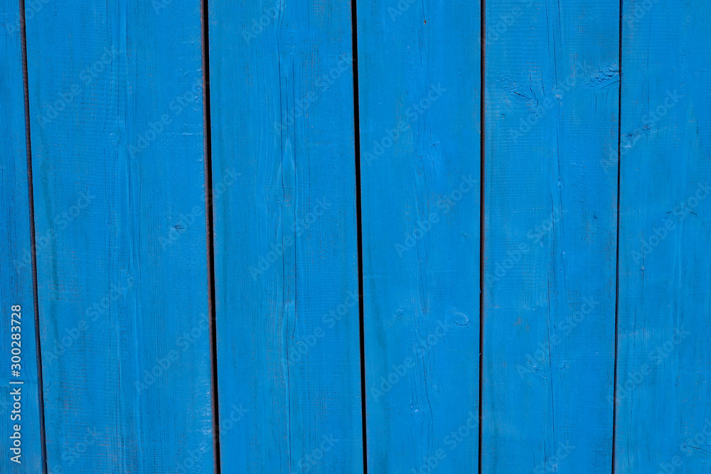 Naklejka premium Vertical blue wood texture pattern background