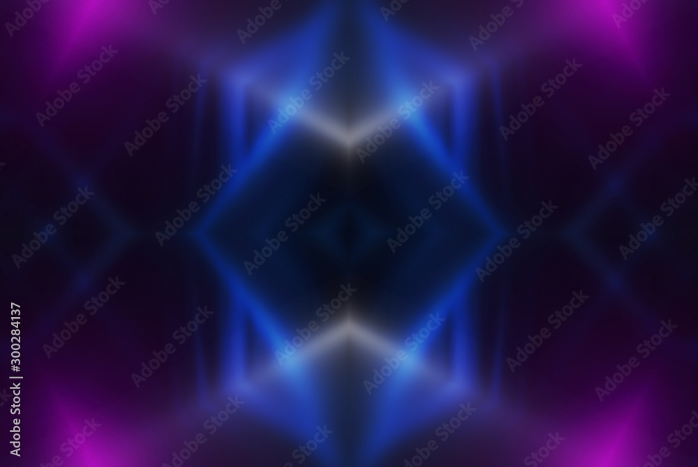 Dark abstract futuristic background. Neon lines glow. Neon lines, shapes. Multi-colored glow, blurry lights, bokeh. Empty stage background Dark abstract futuristic background. Neon lines glow. Neon lines, shapes. Multi-colored glow, blurry lights, bokeh. Empty stage background