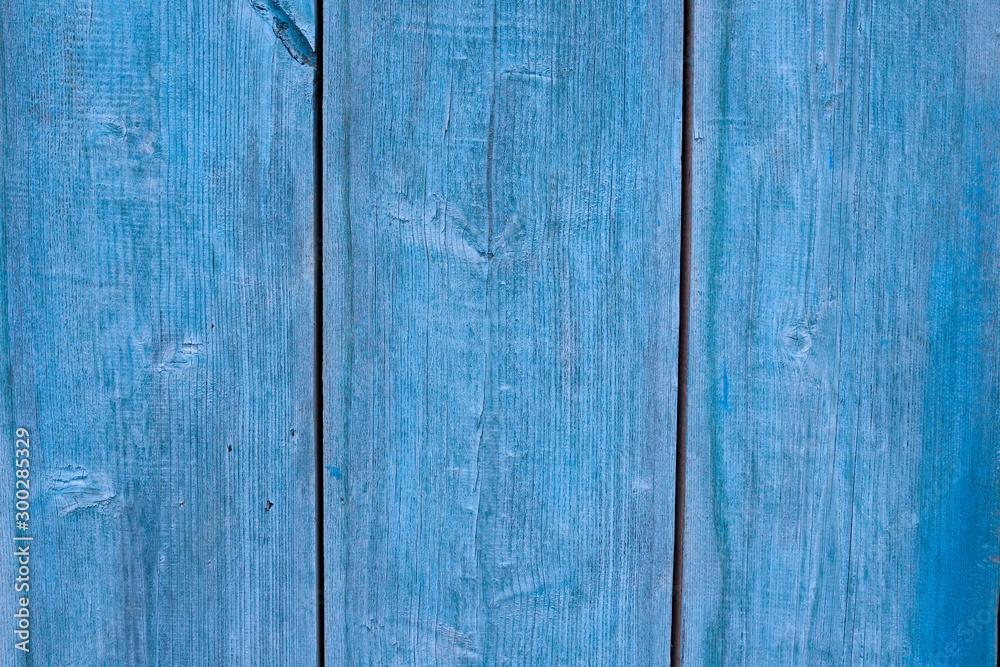 Obraz premium Vertical blue wood texture pattern background