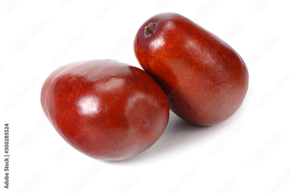 Fototapeta premium fresh date fruit isolated on white background.