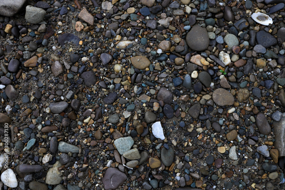 Sea pebbles on the beach. Stone texture Sea pebbles on the beach. Stone texture