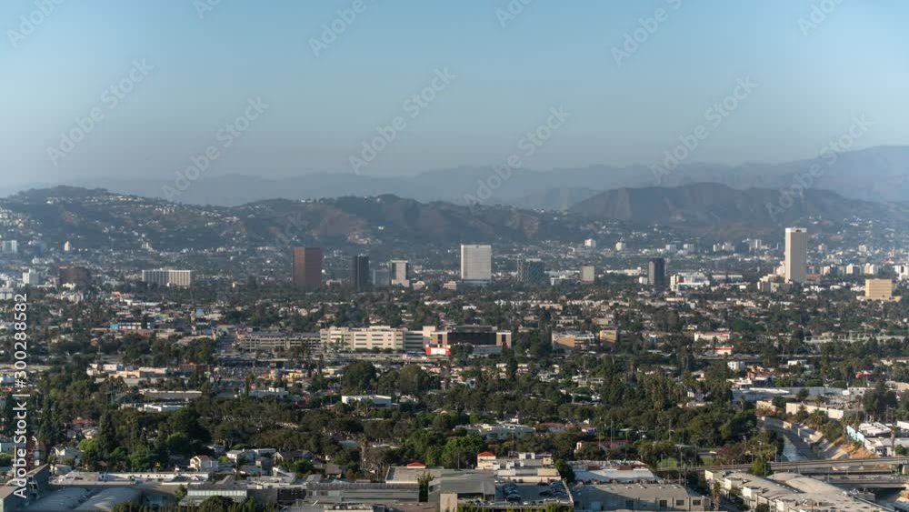 Los Angeles And Hollywood Skyline From Culver City Baldwin Hills Daytime Time Lapse Los Angeles And Hollywood Skyline From Culver City Baldwin Hills Daytime Time Lapse