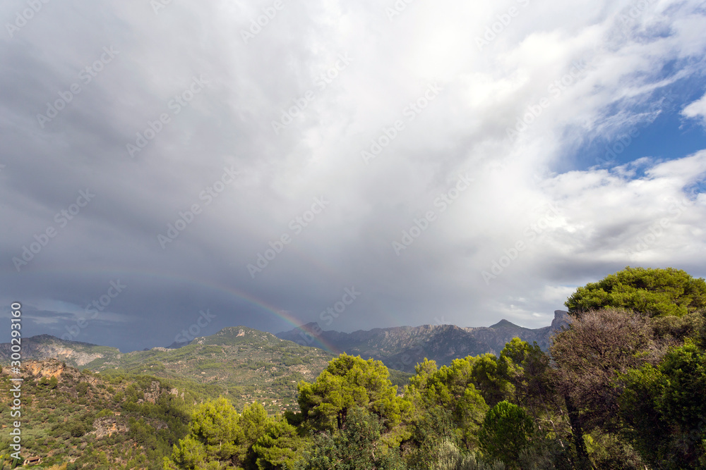 Fototapeta premium Rainbow over Mallorca