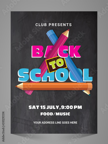 Back to School Flyer or Pamphlet.