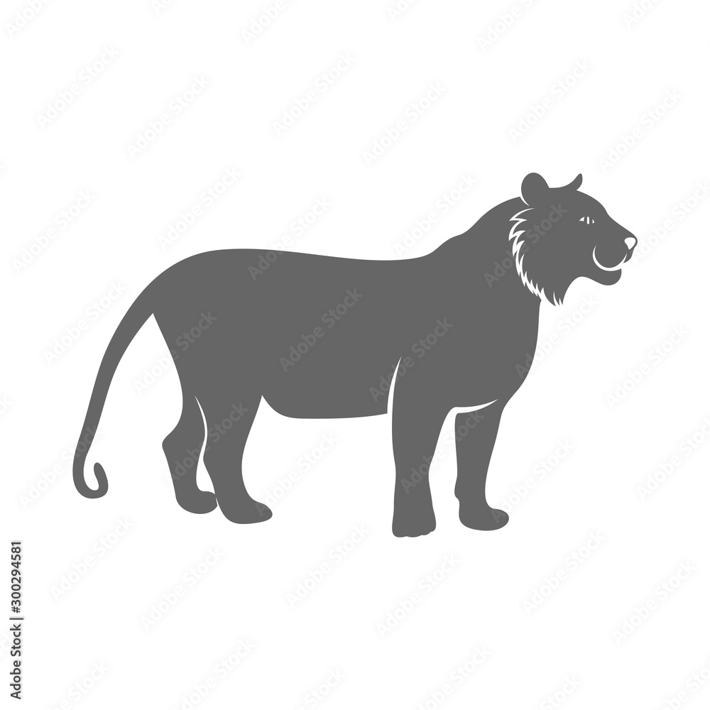 Obraz premium Tiger Logo Design Vector. Tiger logo Template