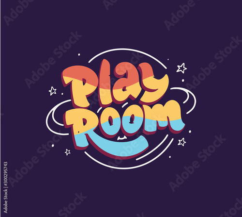 Colorful play room logo