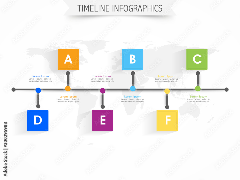 Timeline infographic template for Business concept. Timeline infographic template for Business concept.