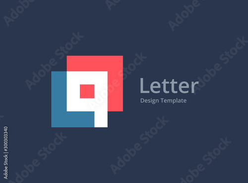 Letter Q or number 9 logo icon design template elements