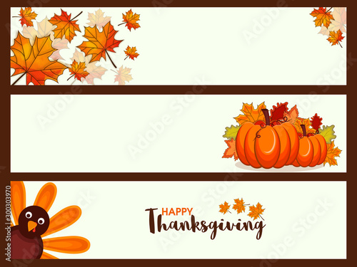 Website header set for Happy Thanksgiving Day.
