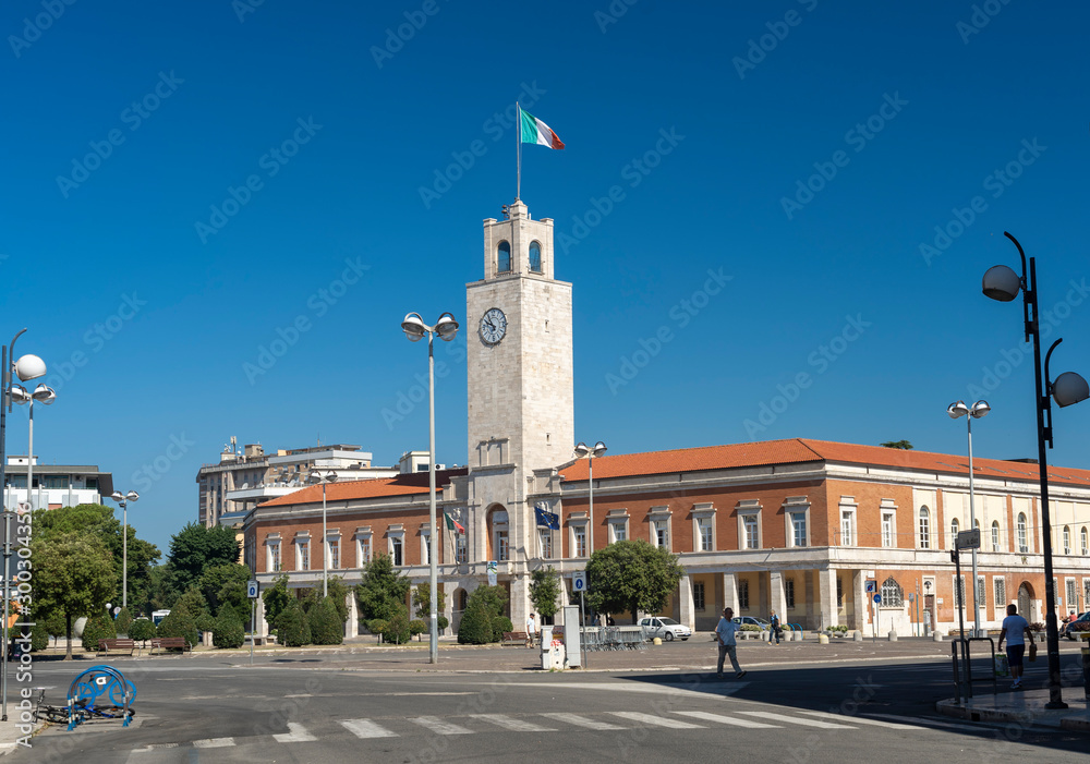 Townhall of Latina, Italy, in rationalist style