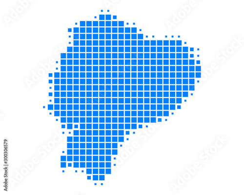 Karte von Ecuador