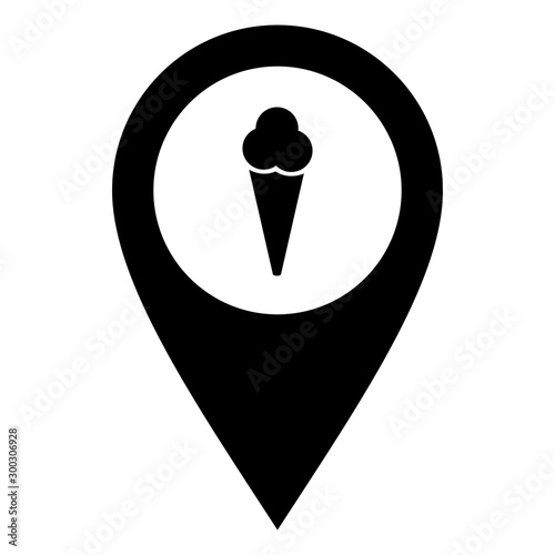 Eis und Kartenmarkierung