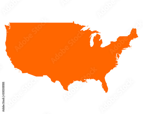 Karte der USA