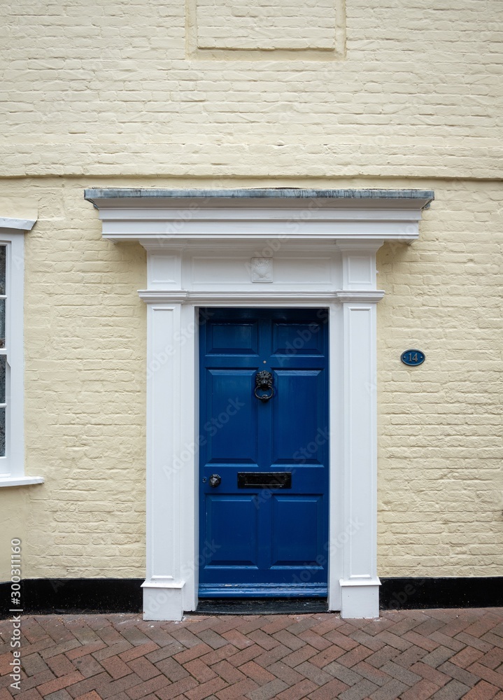 Frontdoor of english mansion in london great brittain Frontdoor of english mansion in london great brittain