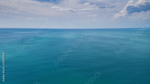 Aerial view, Beautiful blue sea surface