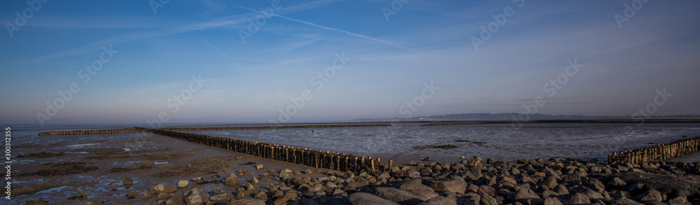 Obraz premium Nord Friesland. North Sea. low tide