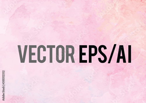 Pastel pink watercolor ink brush paper background