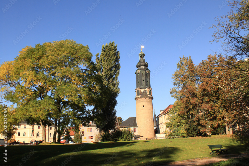 Herbst in Weimar; Blick zum Residenzschloss Herbst in Weimar; Blick zum Residenzschloss
