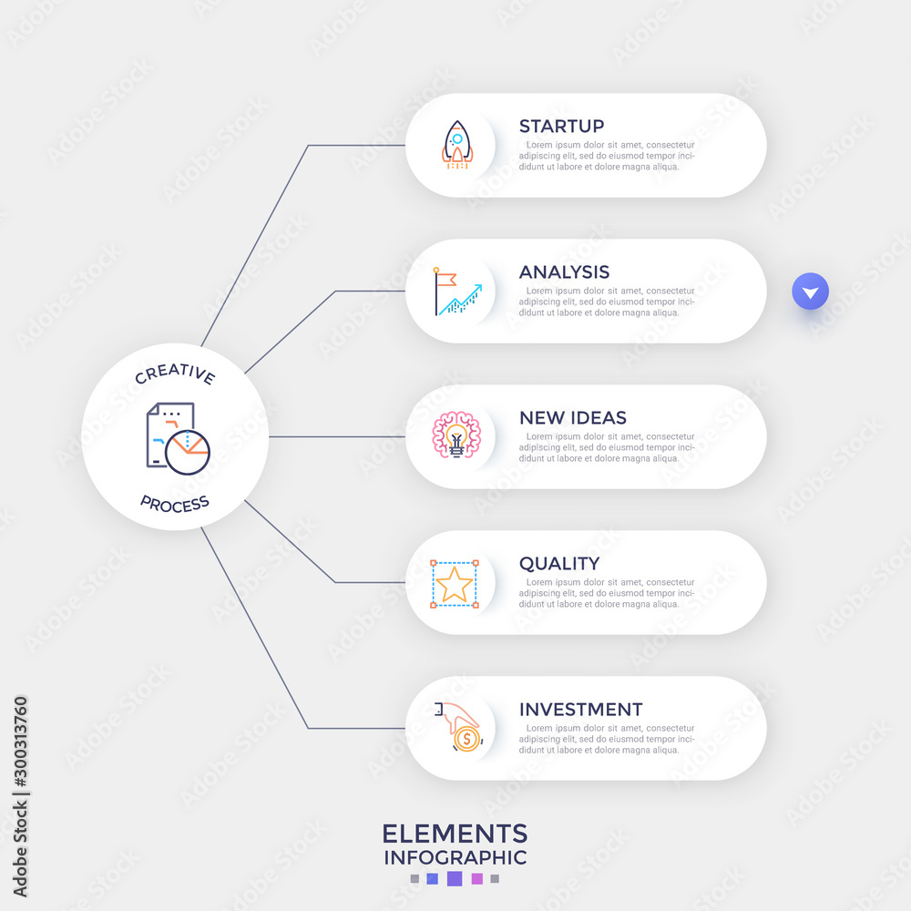 Fototapeta premium Modern Infographic Template