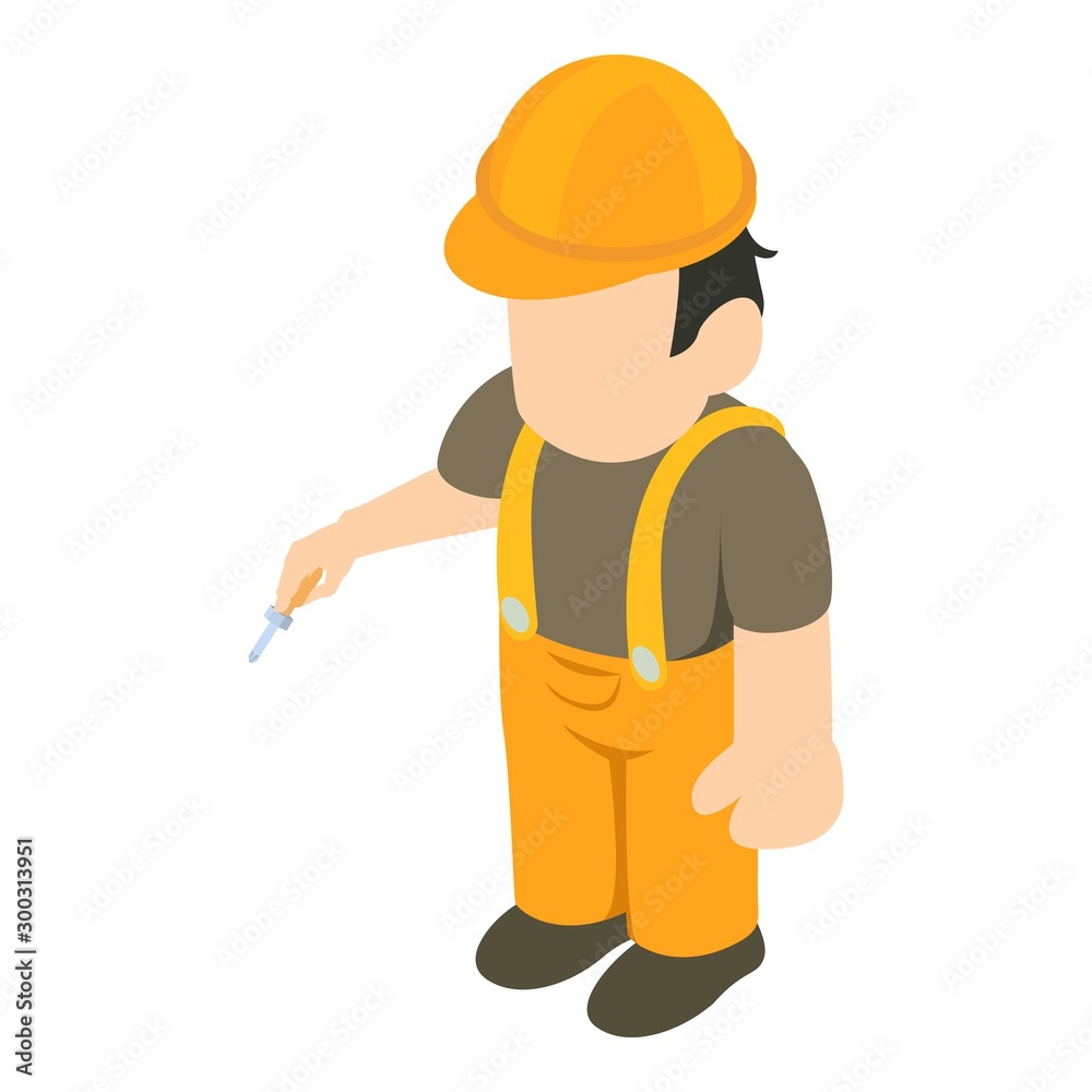 Installer icon. Isometric illustration of installer vector icon for web