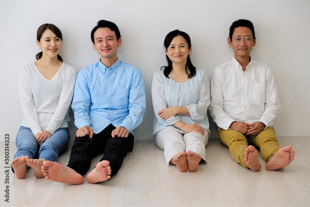 二世代家族ポートレート