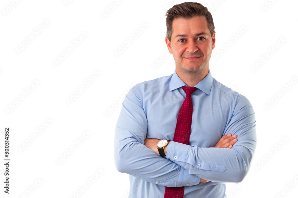 Young handsome bussines man isolated on white Young handsome bussines man isolated on white