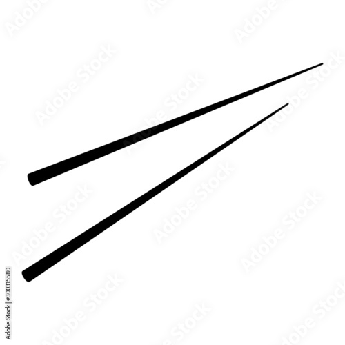 Chopstick vector icon. chop sticks illustration symbol. sushi sign or logo.