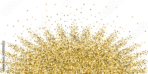 Gold glitter luxury sparkling confetti. Scattered 