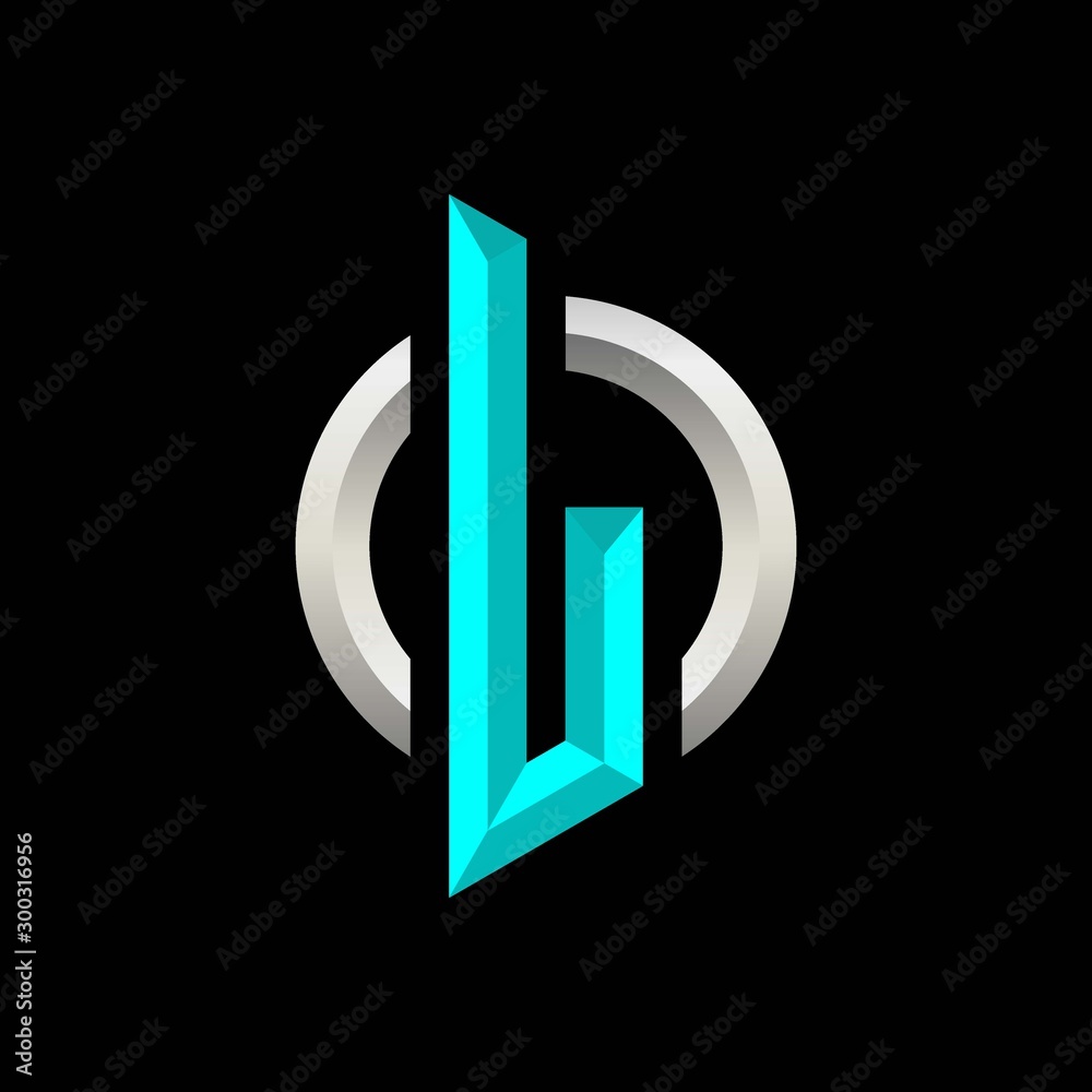 Initial L Gaming eSport Logo Design Modern Template Initial L Gaming eSport Logo Design Modern Template