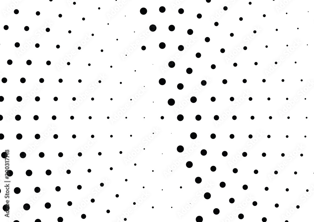 Fototapeta Abstract halftone dotted background. Monochrome pattern with dot and circles. Vector modern pop art texture for posters, sites, business cards, cover postcards, interior design, labels, stickers.