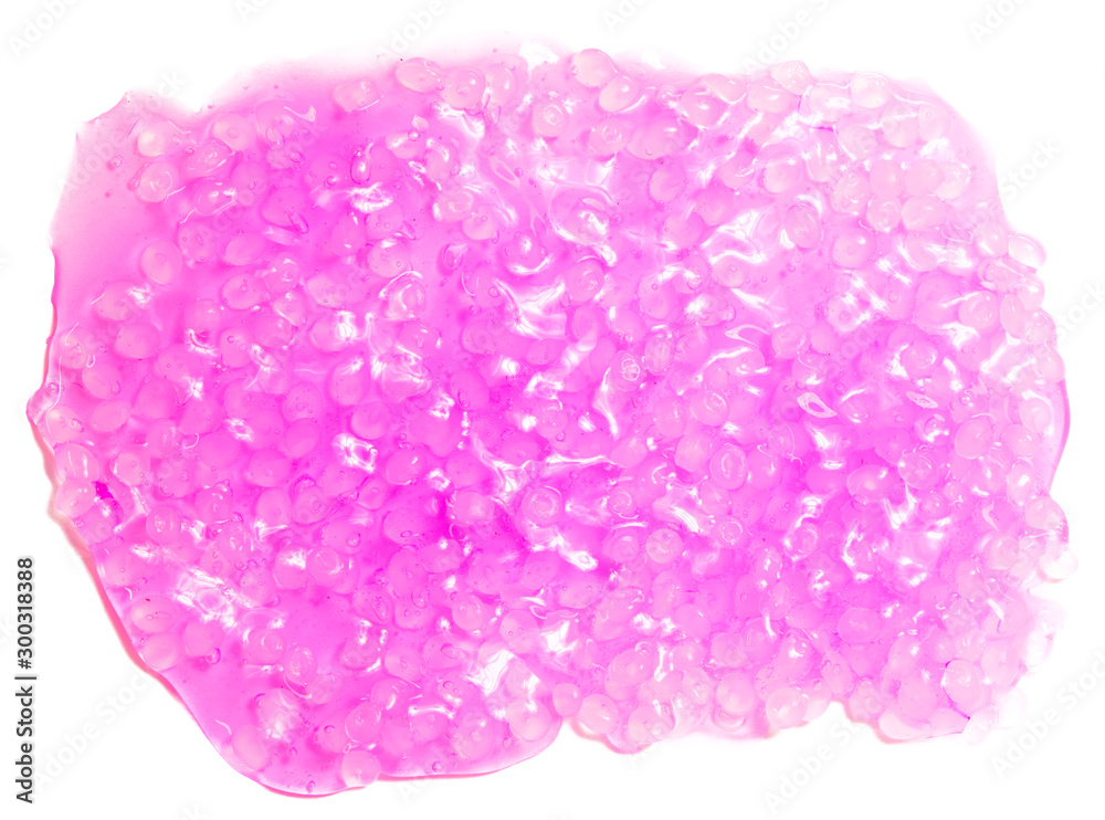 texture of pink viscous substance slime stain