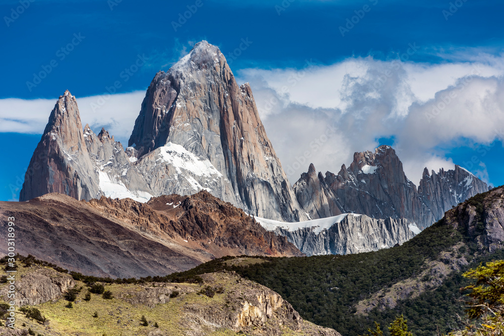 Mount Fitz Roy at Los Glaciares National Park in Argentina