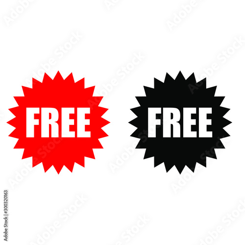 Free vector icon. Promotion and advertising illustration symbol. sale sign or logo.