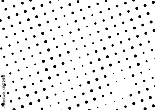 Abstract halftone dotted background. Monochrome grunge pattern with dot and circles. Vector modern pop art texture for posters, sites, business cards, cover, postcards, labels, stickers layout.