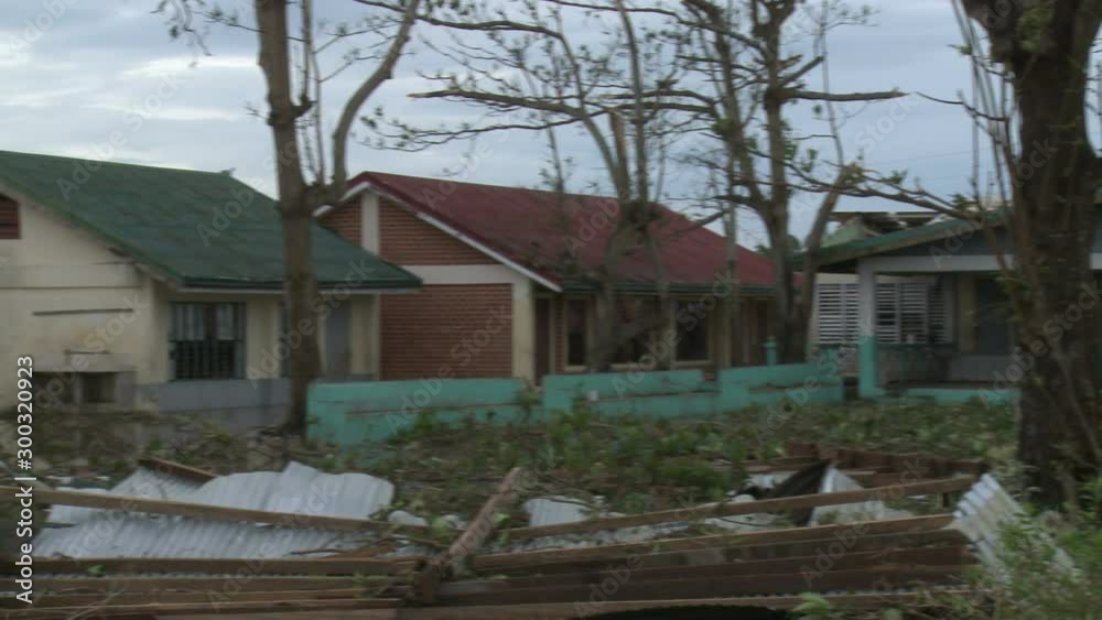 School Buildings In Ruins After Major Hurricane - Megi School Buildings In Ruins After Major Hurricane - Megi