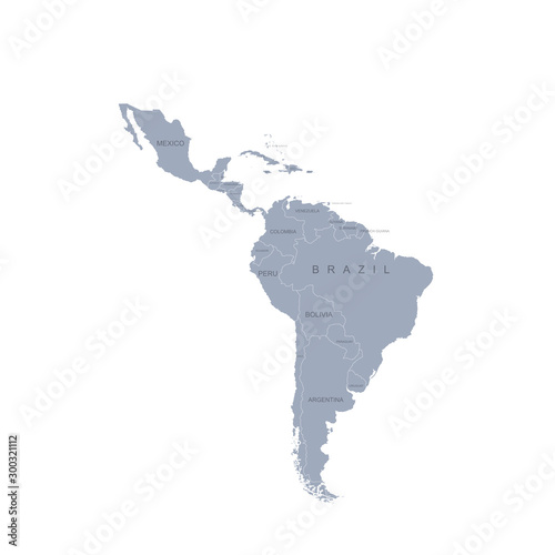 world map. graphic vector of latin america map
