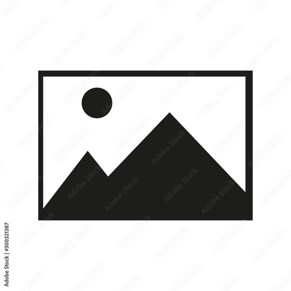 Picture icon isolated on white background. Vector illustration. Eps 10. Picture icon isolated on white background. Vector illustration. Eps 10.
