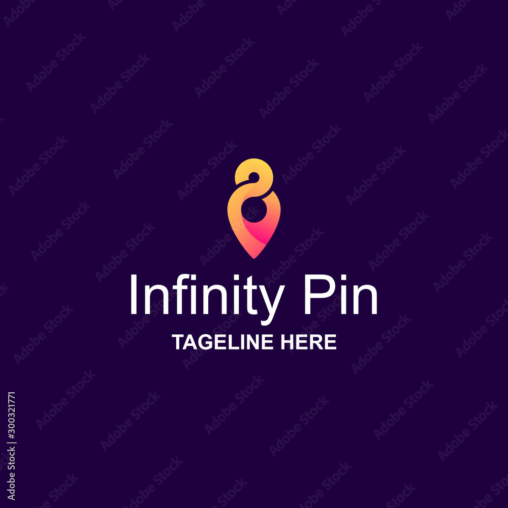 Infinity Pin Logo Design Awesome Inspiration Infinity Pin Logo Design Awesome Inspiration