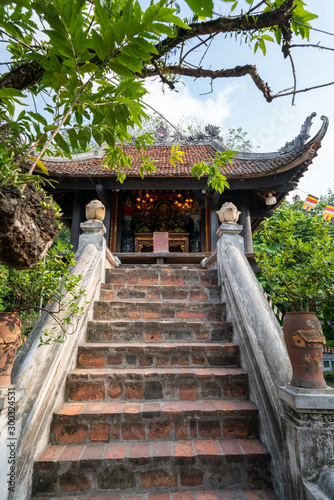 One Pillar pagoda  often used as a symbol for Hanoi  in Hanoi  Vietnam