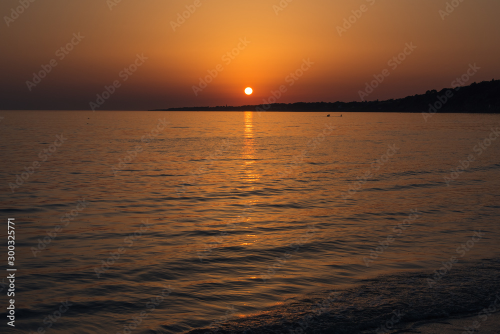 coucher de soleil sur la mer à Pornic coucher de soleil sur la mer à Pornic