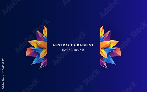 Vector triangle texture. Brand new colorful illustration in with gradient. Eps 10.
