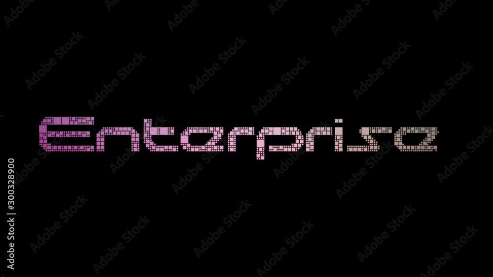 Business Enterprise Pixelated Text Warping Looping Pixels With Glitch Effect Business Enterprise Pixelated Text Warping Looping Pixels With Glitch Effect