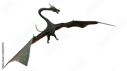 dragon  mythical creature isolated on white background